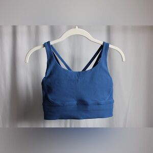Lululemon, Energy Ribbed Longline Bra *Medium Support, B-D Cups, Blue, Size: 6.